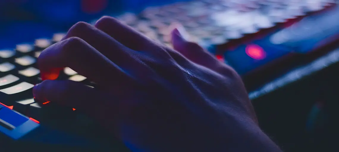 Keyboard and hand